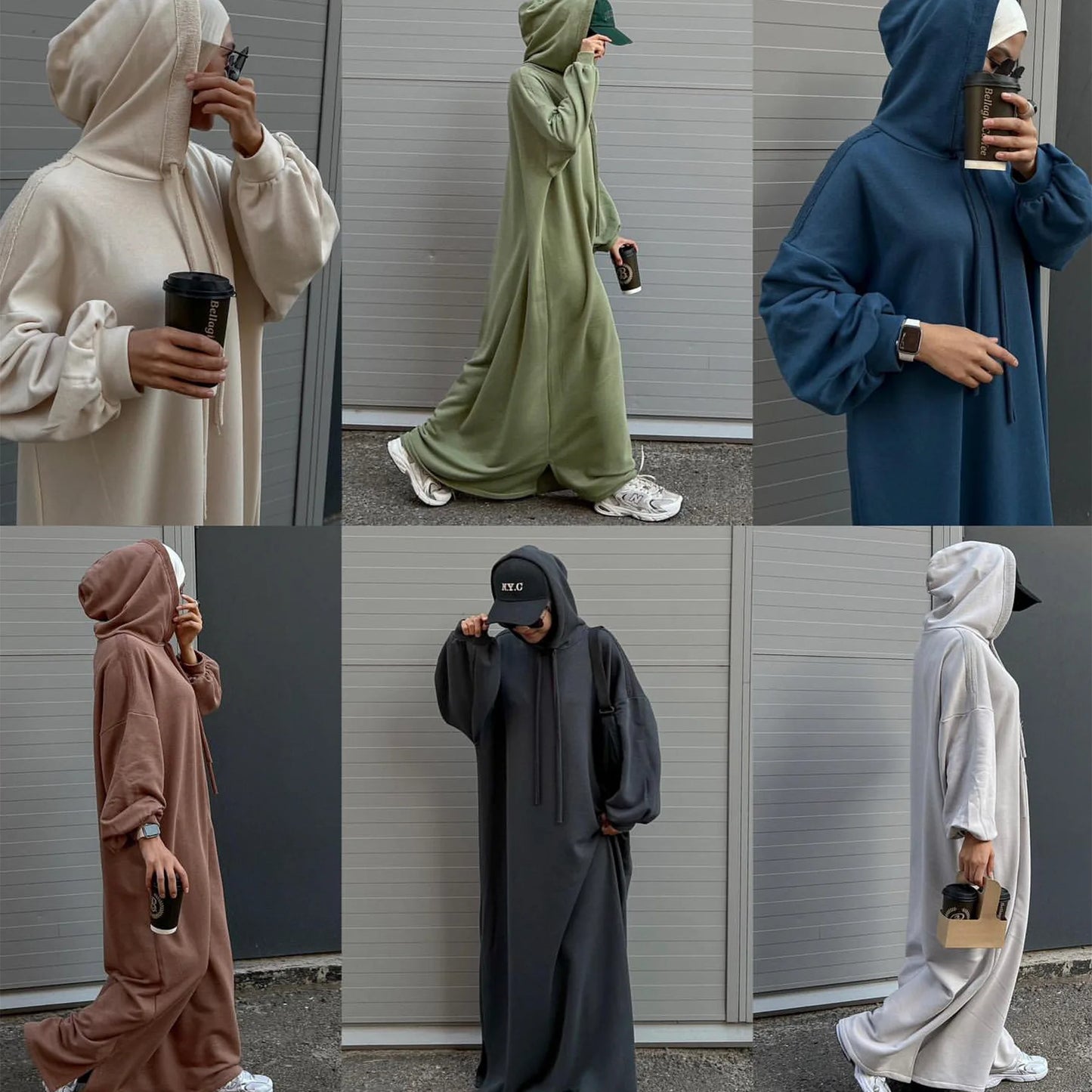 Hooded Casual Abaya