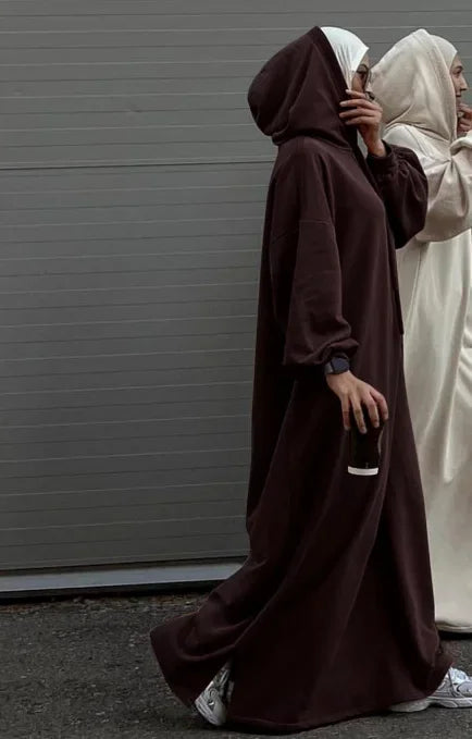 Hooded Casual Abaya