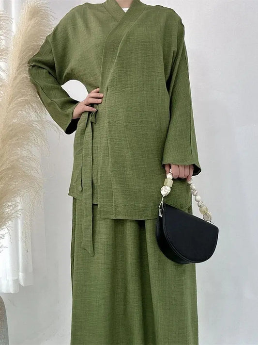 2 Piece Abaya Set