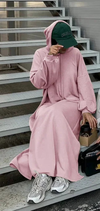 Hooded Casual Abaya