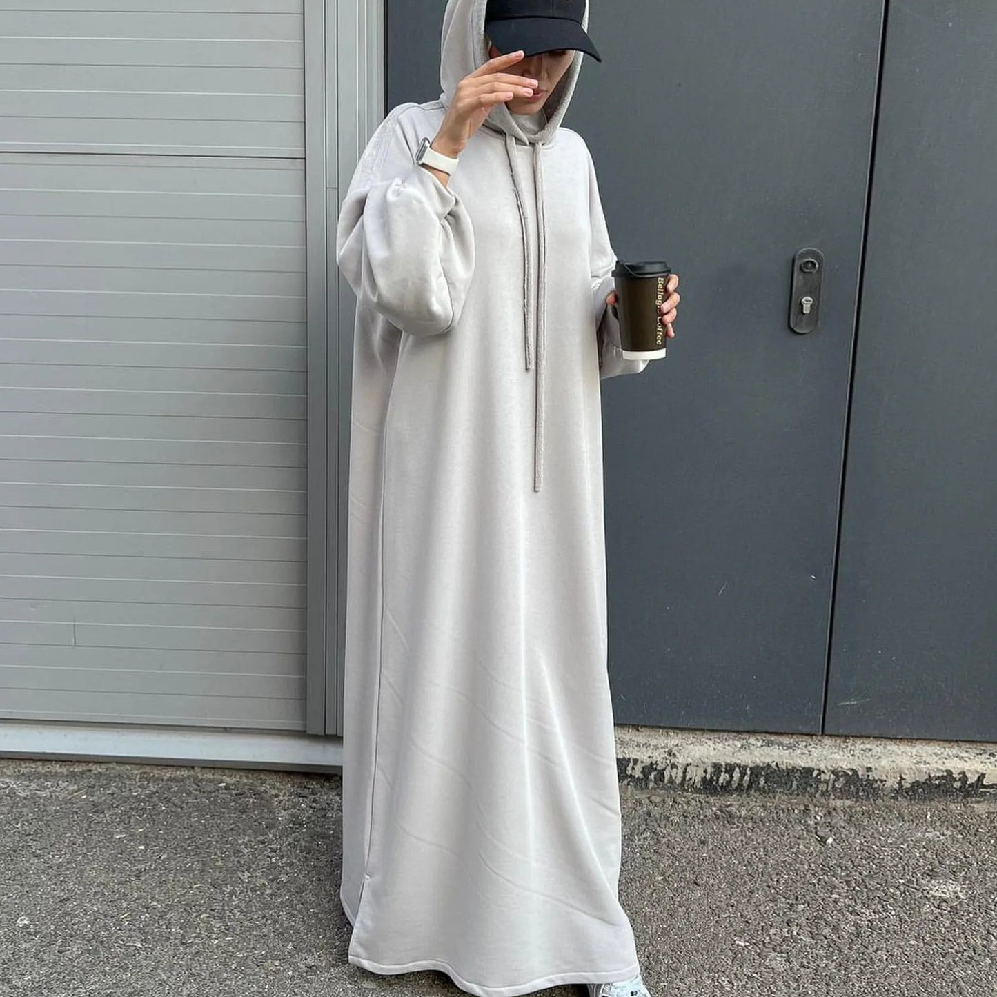 Hooded Casual Abaya